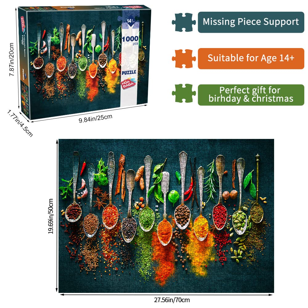 Jigsaw Puzzles For Adults 1000 Piece Puzzle For Adults 1000 Pieces Puzzle 1000 Pieces-World Spices