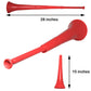Windy City Novelties Collapsible Stadium Horn - 28" Red - Durable Plastic, Model MUS120EA
