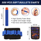 Tudaymol Nerf Bullets 500 Official Dart For Nerf N-Elite Series Refill Darts Foam Bullets Ammo Packs - Compatible With All Elite