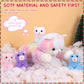 5 Pieces Cat Stuffed Animals For Girls, 1 Big Colorful Mommy Cat With 4 Mini Kittens, Soft Plush Toys For Kids Age 3 And Up, Gre