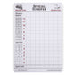 Yellow Mountain Imports Scoring Sheets for Dominoes - 60 Paper Scorepads, 8.2"x5.5", White, Model YM-DM001-A