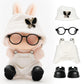 4pcs Dolls Outfit Set  Hat & Overalls for 17 cm Doll Clothes Accessories Suit  Stylish Clothes for Doll  Cute Outfits for Dress up Unique Style with enhanced Fabric  White