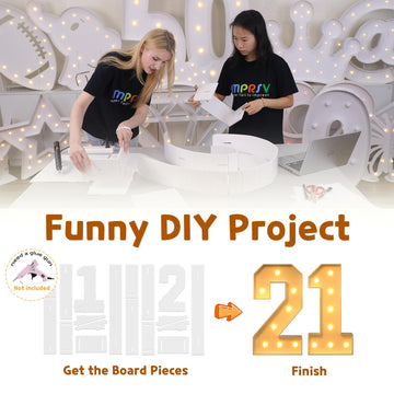 Imprsv 3Ft Light Up Numbers, Marquee Numbers 21St Birthday Decorations For Her Him, Large Light Up Numbers 21St Birthday Women F