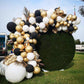 Paready Black Gold Balloons, 60 Pcs Black White Party Balloons 12 Inch Metallic Gold And White Latex Balloons Gold Black Confett