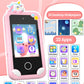 Kids Smart Phone for Girls with Holographic Pyramid, 32G Card Christmas Birthday Gifts for Age 3-10 Kids Toys Cell Phone, 2.8''