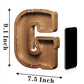 Aorcmitn Large Wooden Letter Coin Personalized Piggy Bank For Boys Girls Kids Toddler Adults Money Bank Best Gift For Friends (9.2 Inch-G)