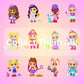 Love, Diana, Fashion Fabulous Series 2 Collectible 3.5 Inch Dolls With 2 Gosutoys Stickers - Adorable Mint Ice Cream Cones - Sur