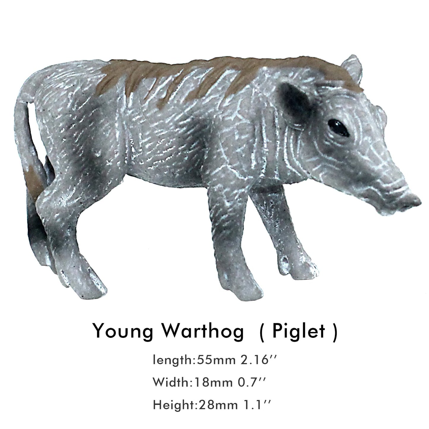 Funshowcase African Jungle Animals Toy Warthogs Figure Realistic Plastic Figurine Playset Lot 3-Piece