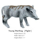 Funshowcase African Jungle Animals Toy Warthogs Figure Realistic Plastic Figurine Playset Lot 3-Piece