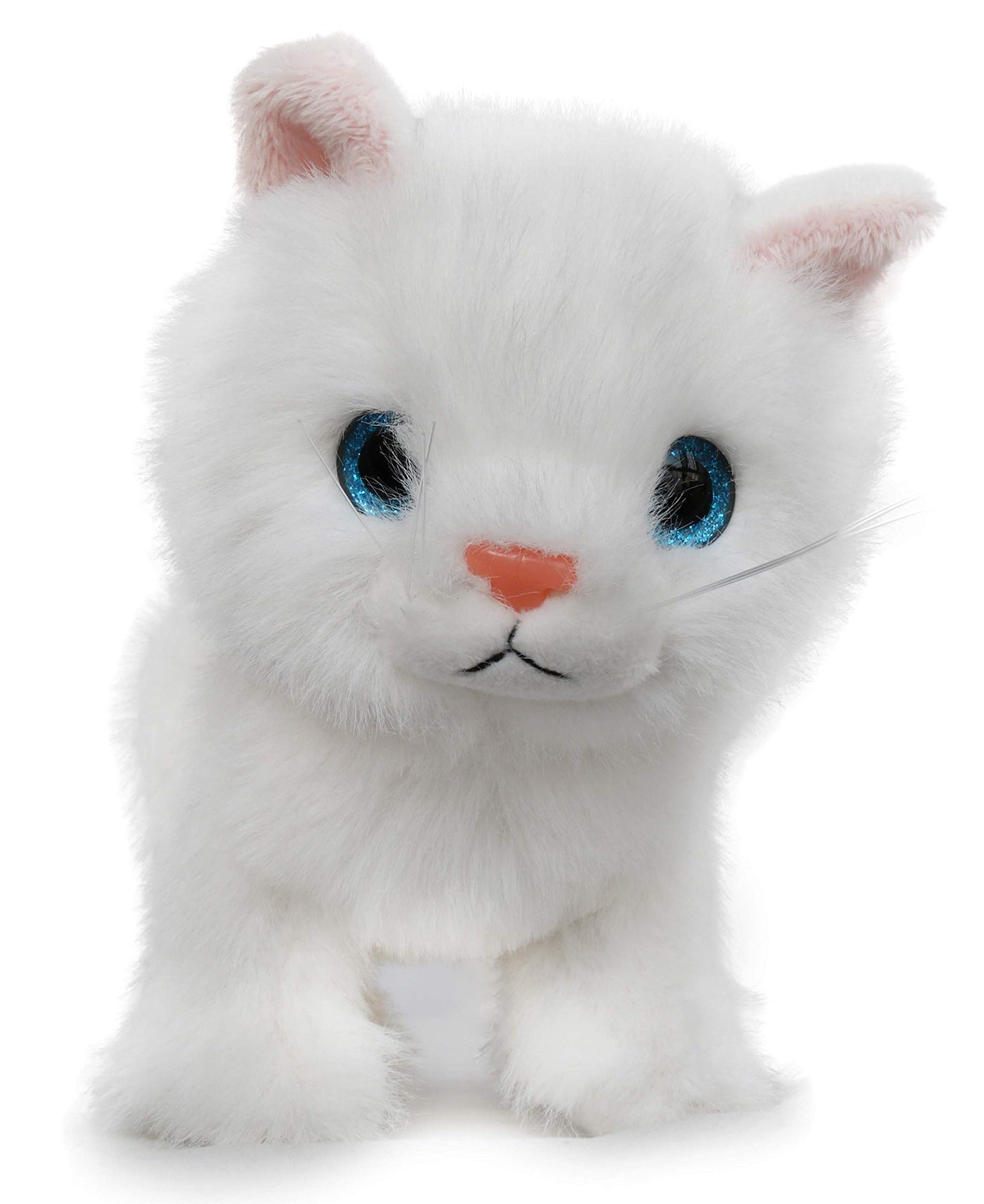 Ice King Bear Plush Toy - Fluffy Little Cat Stuffed Animal, 6 Inches, White