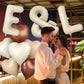 40 Inch Cream & Balloon, Large Symbol Balloons Foil Helium Balloons, Beige Mylar Big & Balloons, Cream Balloon For Birthday Wedd
