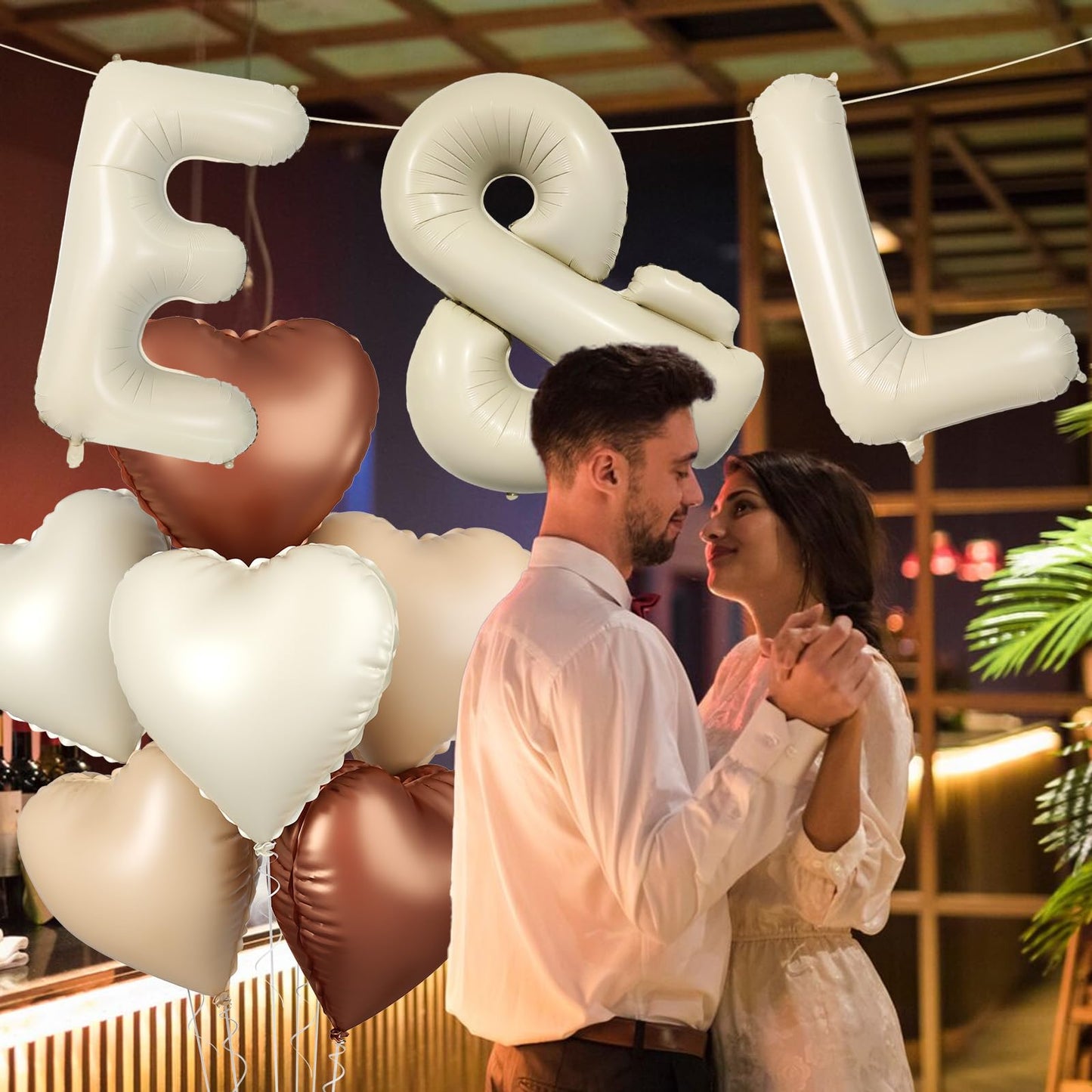 40 Inch Cream & Balloon, Large Symbol Balloons Foil Helium Balloons, Beige Mylar Big & Balloons, Cream Balloon For Birthday Wedd