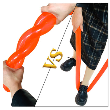 Long Orange 260 Balloons Kit For Kids Party Decor, Bright Orange Long Balloons Twisting Animals Pack Thicken Latex For Halloween