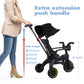 5-in-1 Compact, Foldable Tricycle - Suitable for Toddlers 10 to 36 Months Push Tricycle Bike for Toddlers with Removable Handle