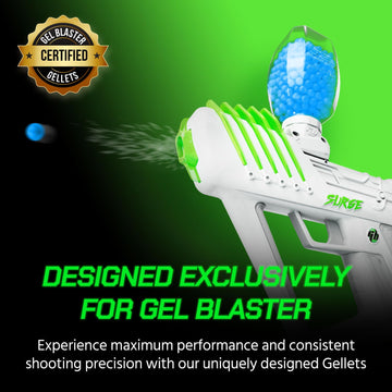 Gel Blaster Gellets Refill Ammo, 100,000 Orange Gellets - All-Natural Eco Friendly, Non-Toxic, Non-Staining & Non-Irritating Wat