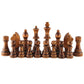 Amerous Chess Pawns Wooden Chessmen with 4.55 King Nature Wood Chess Pieces Hand Carved Figure Figurine  French Staunton Style