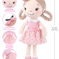 GAGAKU Soft Plush Baby Doll for Girls (12 ) - My First Baby Doll Gift for Girls  Toddlers & Infants  Machine Washable Rag Doll Toy - Cherry Girl