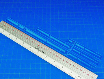 Litko Space Fighter Multi-Range Fire Gauge Set | Compatible With Star Wars: X-Wing | Set Of 3 (Transparent Light Blue)