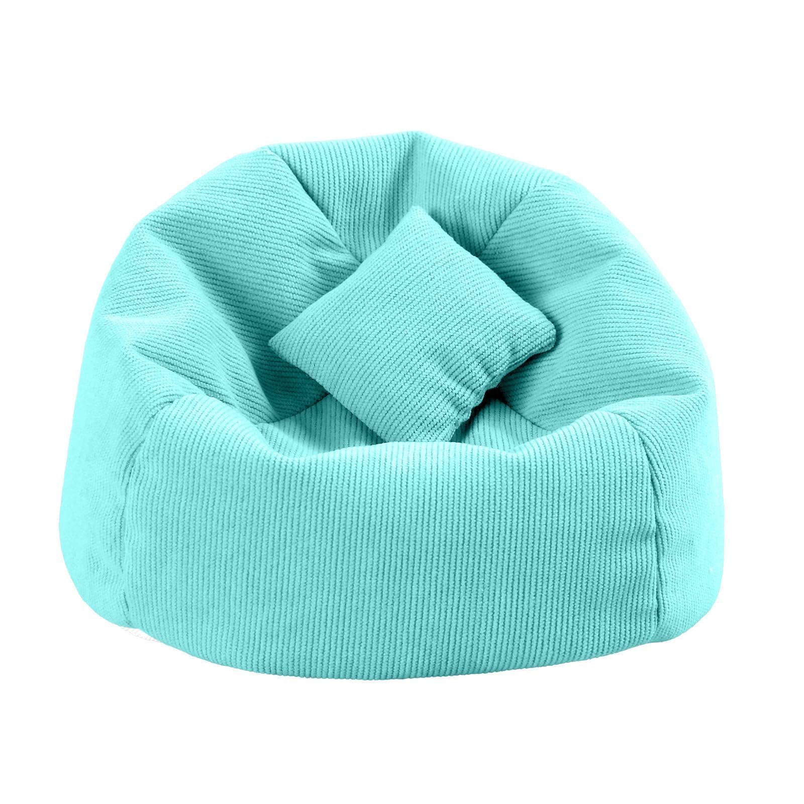 Doll Car Seat Compatible with Labubu  Handmade Bean Bag Chair for 15-17cm Doll  Anti-Slip Bottom  Cute Doll Accessories for Display  Fans&Collectors Gifts  Durable Corduroy Fabric (Lake Green)