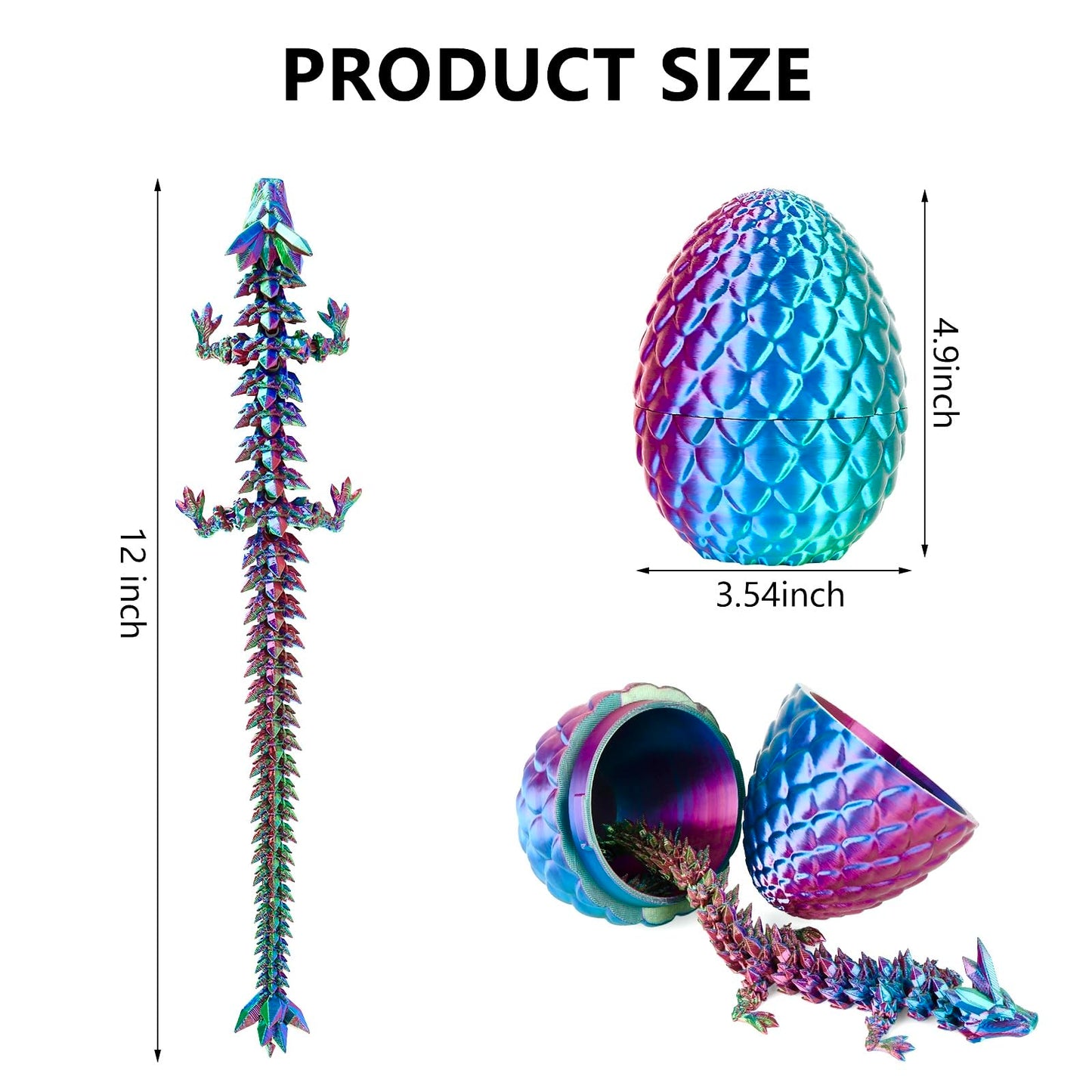 3D Printed Dragon Eggs With Dragon Inside