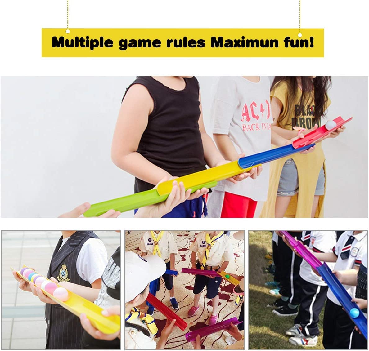 Kinden Team Building Activities Pipeline Kit Group Games, Ice Breaker, Outdoor Youth Sports, Set Of 2