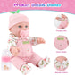 BDDOLL 12 Inch Baby Doll Playset with Clothes and Accessories Including Dolls Clothes Hats Socks Bottles Nipple Blanket