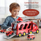 Beby Buty 5 in 1 Fire Trucks Cars Toys for Toddlers 3-5, Boy Toddler Car Truck Toys with Light Sound, Birthday Gifts Toys for 3