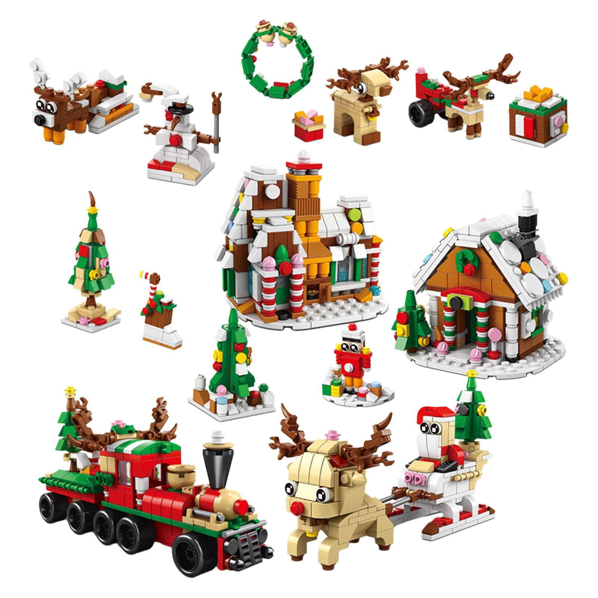 Ilsmysutra Mini Building Set With Led Light 2023 For New Year Present Party Favors Kids