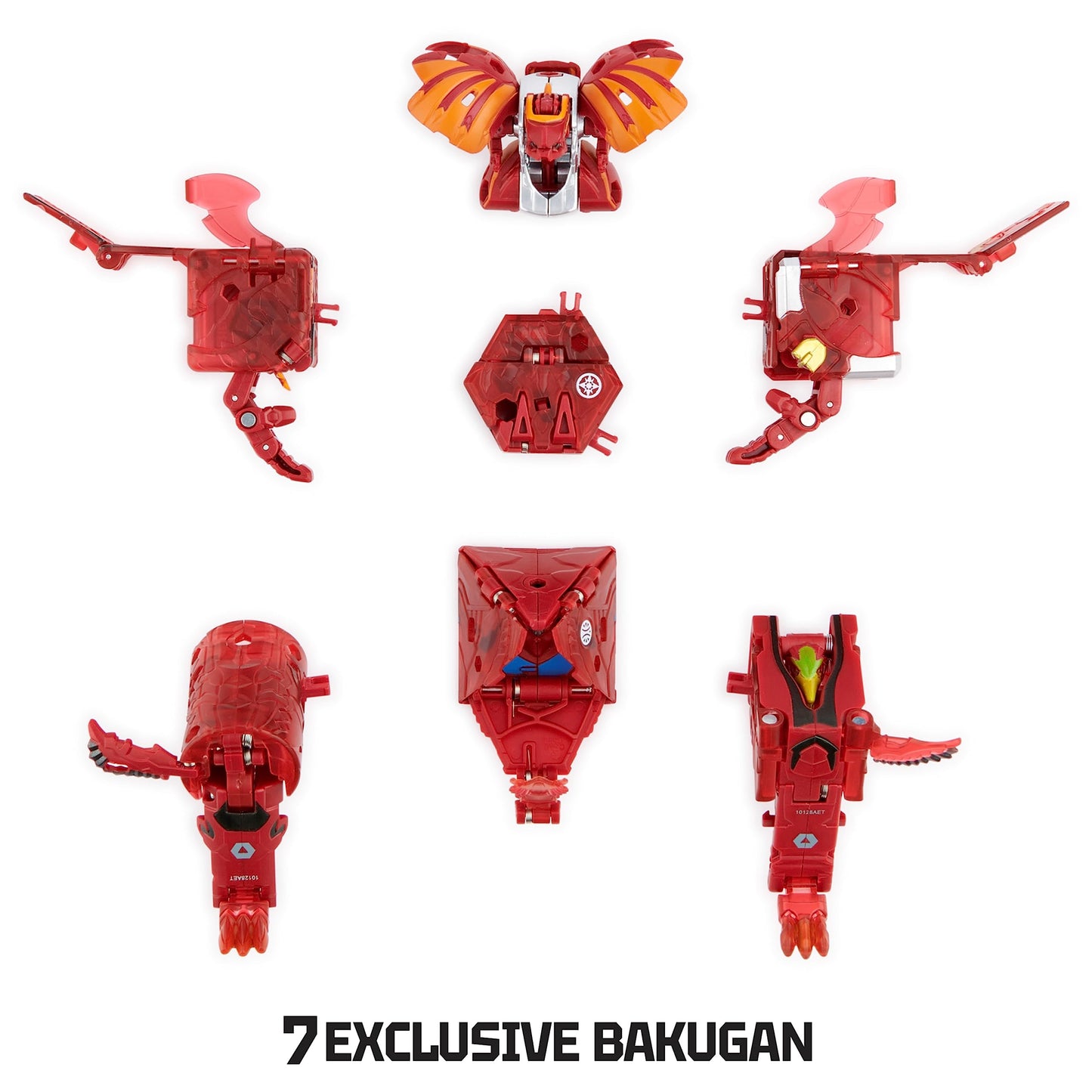 Bakugan GeoForge Dragonoid  7-in-1 Includes limited availability True Metal Dragonoid and 6 Geogan Collectibles  Kids Toys for Boys