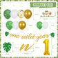 Wild One Party Decorations, 150 Pcs Jungle Animal Party Supplies Decor For Boy Girl Birthdays With Banners Cake Topper Cupcake T