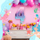 Shappy 16 Inch Mermaid Piñata Purple Number Birthday Piñata Birthday Party With Stick Blindfold Confetti For Birthday Anniversary Celebration Decoration Supplies(Number 4)