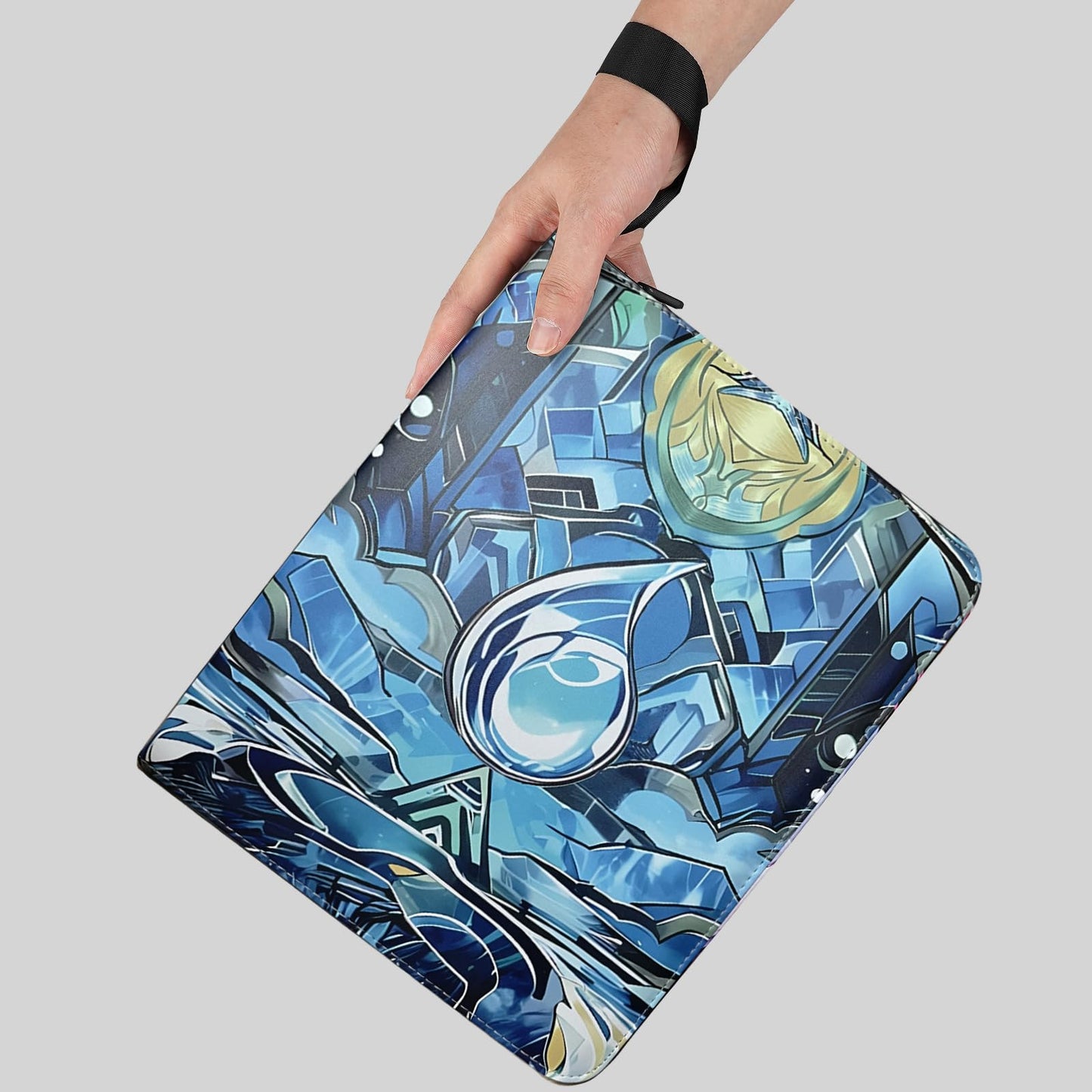 EYEGLEAM Card Binder for MTG/TCG 9 Pocket Trading Card Binder for YGO/PTCG Holds 720 Cards Collector Card Album for Standard Game Cards Toys Gifts(Blue)