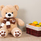 Yunnasi Big Teddy Bear Stuffed Animal Plush Teddy Bear With Scarf For Children Girls Girlfriends (31 Inches, Light Brown)