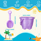 Sosation 60 Pcs Sand Buckets Bulk For Kids Easter Sand Buckets And Shovels For Kids 5.5 Inch Plastic Beach Pails Toys For Girls