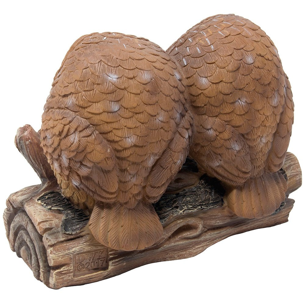 Romantic Owl Always Love You Figurine With Red Heart And Two Decorative Owls On Log For Cute Girl'S Bedroom Decor Statues For Wife & Valentine'S Day Gift Ideas For Girlfriend