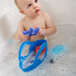 Green Toys Oceanbound Tide Pool Set - 7 Piece Pretend Play, Motor Skills, Kids Bath Toy Floating Pouring Shells With Storage Bag