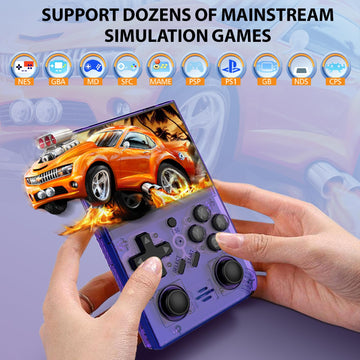 Ugonetend Retro Handheld Gaming Console Linux With 64G Card, 3.5-Inch Ips Screen, 15000+ Games, Portable Retro Game Console Supp