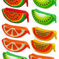 AMANVANI School Pencil Pouch, Fruit Design Pencil Case for Girls & Boys, Semi Circle Stationery Case, Birthday & Kanjak Return G