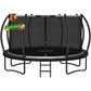 Goimu 12Ft 14Ft Outdoor Recreational Trampoline With Enclosure Net, Wide Ladder And Antirust Coating For Kids Adults(14Ft)