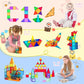 Aquadawn 110 Pieces Magnetic Building Tiles Set With 2 Cars, Magnetic Building Blocks For Toddlers 1-3, Educational Toys Tiles For Kids Ages 4-8, 3D Toys Gifts For Girls Boys