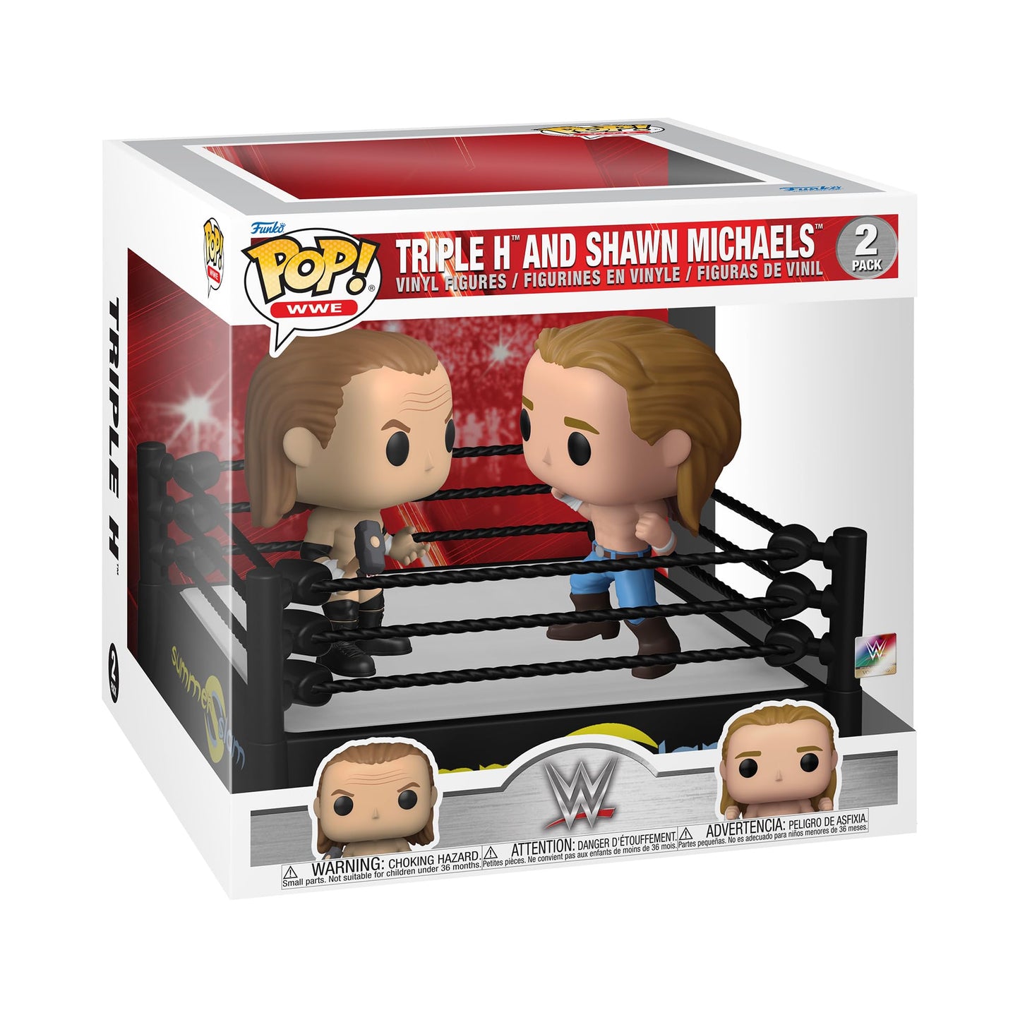 Funko Pop! Moments: Ss Ring With Triple H & Shawn Michaelsh/Michaels - Wwe - Collectable Vinyl Figure - Gift Idea - Official Merchandise - For Kids & Adults - Sports Fans