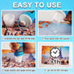 Newest Jigsaw Puzzle Glue Clear With Sponge Head Applicator, Puzzle Saver Frame For 1000/1500/3000 Pieces Puzzle Of Paper & Wood