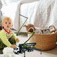 Qcar Concrete Pump Truck Construction Vehicles Toys,1:50 Scale Diecast Site Concrete Pump Truck, Toy Trucks for Kids (Green)