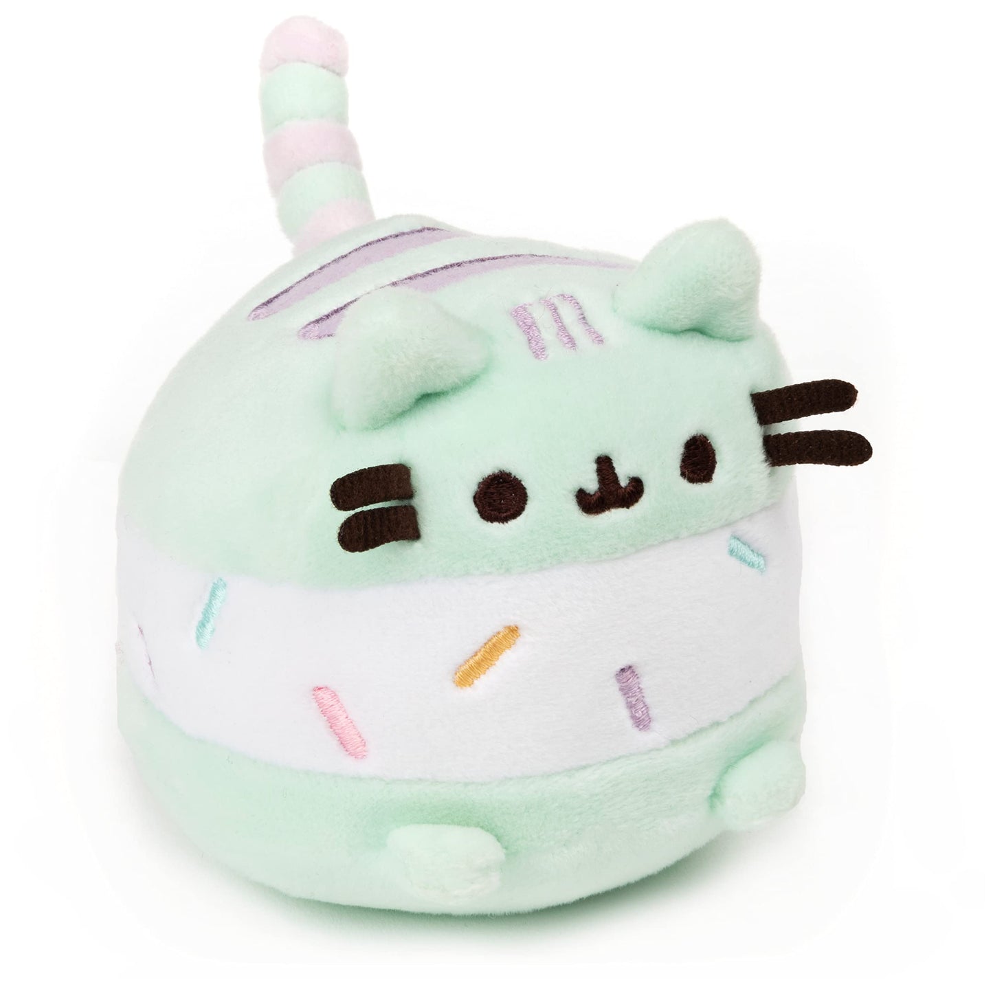 Gund Ice Cream Sandwich Pusheen Sweet Dessert Squishy Plush Stuffed Animal Cat For Ages 8 And Up, Mint And White, 4