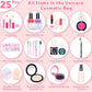Hollyhi 25 Pcs Kids Makeup Kit for Girl, Washable Real Make Up Play Set with Unicorn Cosmetic Bag, Pretend Beauty Set Princess D