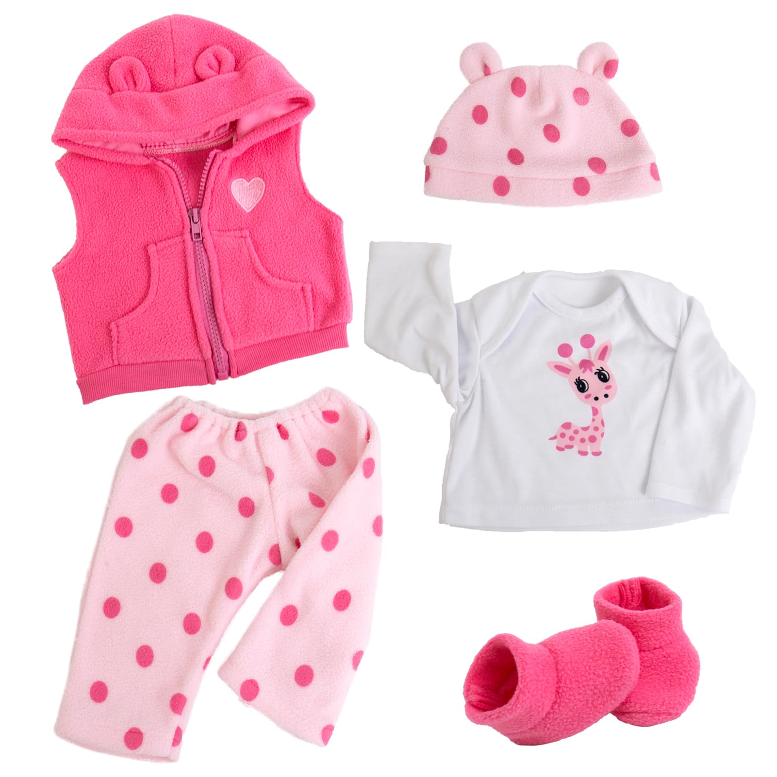 Aori Reborn Baby Dolls Clothes - Outfit Clothing Accessories For 20-24 Inch Lifelike Newborn Baby Dolls