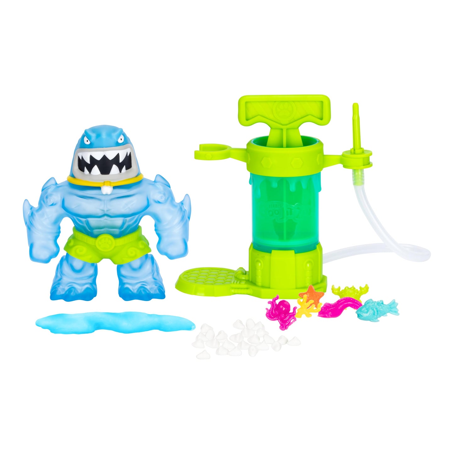 Heroes of Goo Jit Zu Hero Creator Thrash Action Figure, Multicolor, Model 42786, 3 Unique Goo Fillings for Endless Play