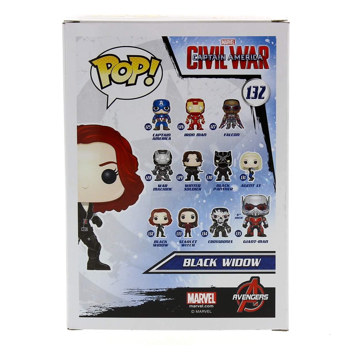Funko Pop Marvel: Captain America 3: Civil War Action Figure - Black Widow
