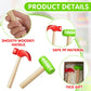 8 Pcs Toy Hammer Simulation Wooden Hammers Plastic Small Hammer Toy Tools Maintenance Tools Pretend Play Educational Toys for Te