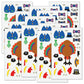 Make-A-Turkey Thanksgiving Sticker Sheets, Makes 12 Turkeys, Kids Classroom Activities, Party Favors, 22 Accessory Stickers, 4 1/2 X 7 1/2 Inch Sheets, By Current